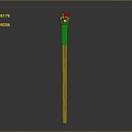 scepter ancient scepter walking stick tongue scepter 3d model