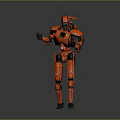 Modern Robot Super Can Check and Send Mecha Warrior Machine Armor Mechanical Armor 3d model