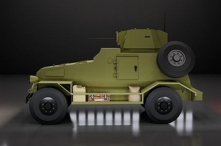 modern toy car armored car 3d model