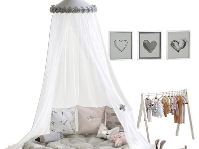 Children's Bed Mosquito Net Cloth Mantle Bed Mantle Hanger model