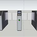 Modern gate 3d model