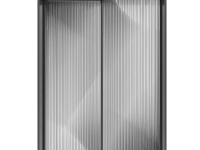 Modern Vertical Striped Partition Door With Contemporary Design For Home Interiors 3d model