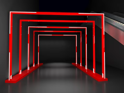 Time Corridor Meeting Activity Door Head 3d model