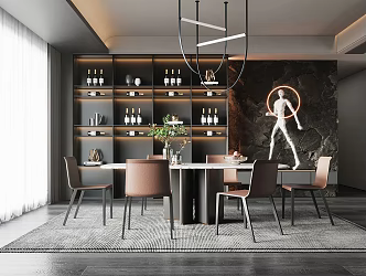 Modern Restaurant 3d model