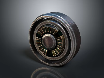 High Quality Metal Bearing With Inner Roller And Outer Ring Structure 3d model