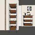Modern Decorative Cabinet 3d model