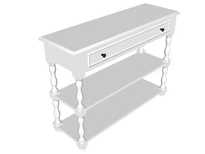 Side Cabinet Bucket Cabinet 3d model