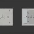 Commercial Safes One Closed and One Open White Metal Security Units