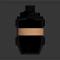 Black Spicebomb Motorbike Themed Unique Spice Container With Orange Label And Creative Design