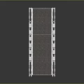 Truss Bridge Model With White Metal Structure Dark Deck And Railings Design