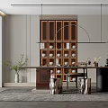 New Chinese Tea Room 3d model