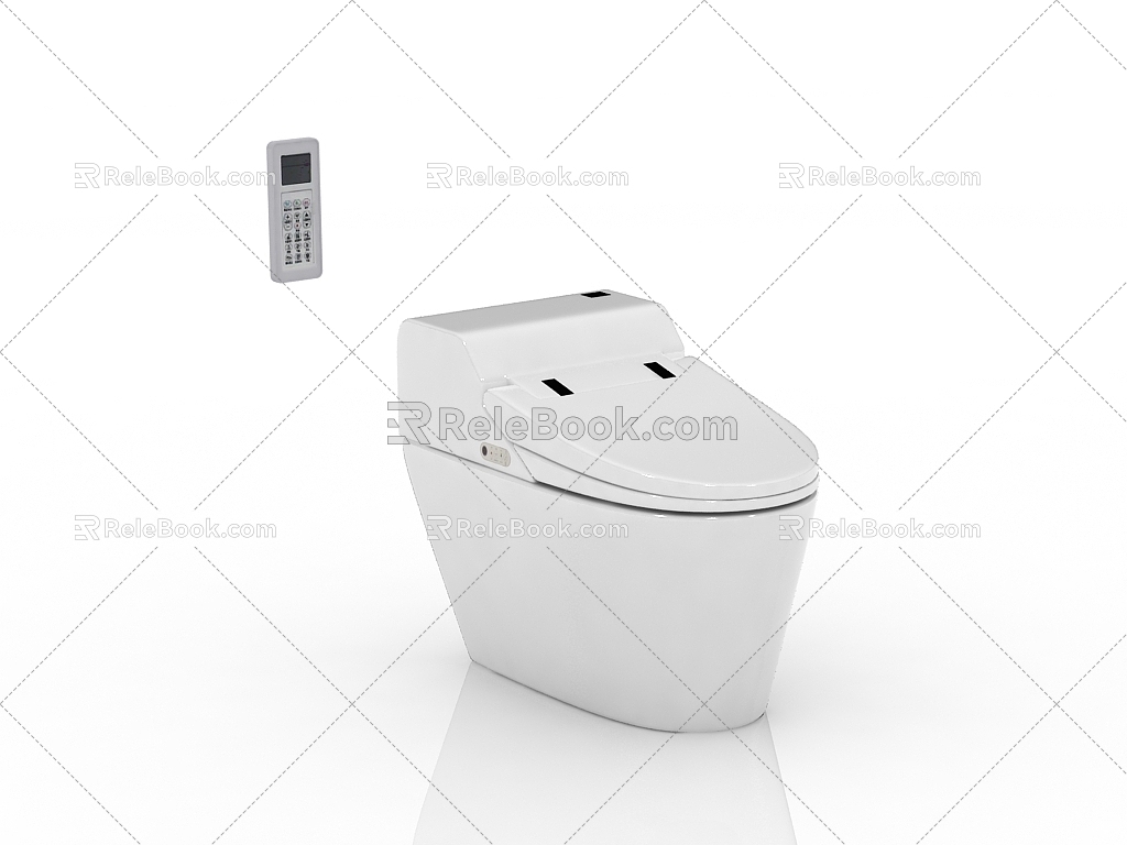 Modern toilet seat 3d model