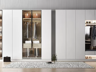 Modern Wardrobe Simple Wardrobe 3d model
