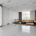 Modern reception area 3d model