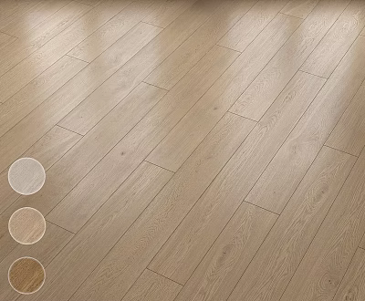 Light Oak Wooden Flooring With Natural Grain And Color Options For Home 3d model