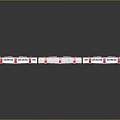 Train Light Rail Metro High Speed Rail EMU Train High Speed Train High Speed Train High Speed Locomotive EMU 3d model