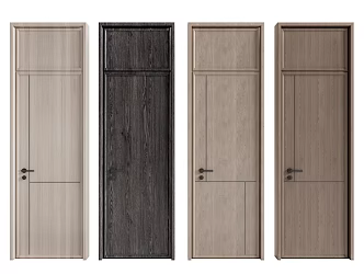 Swing door single door 3d model