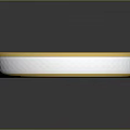 Gold Ring With Diamond Cut Texture And Shiny Metallic Finish On Black Background