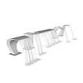 Modern Faucet Designs With Flowing Water Streams And Colorful LED Illumination