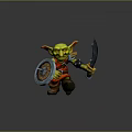 Modern Game Character Goblin Monster Alien 3d model