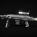 modern machine gun 3d model