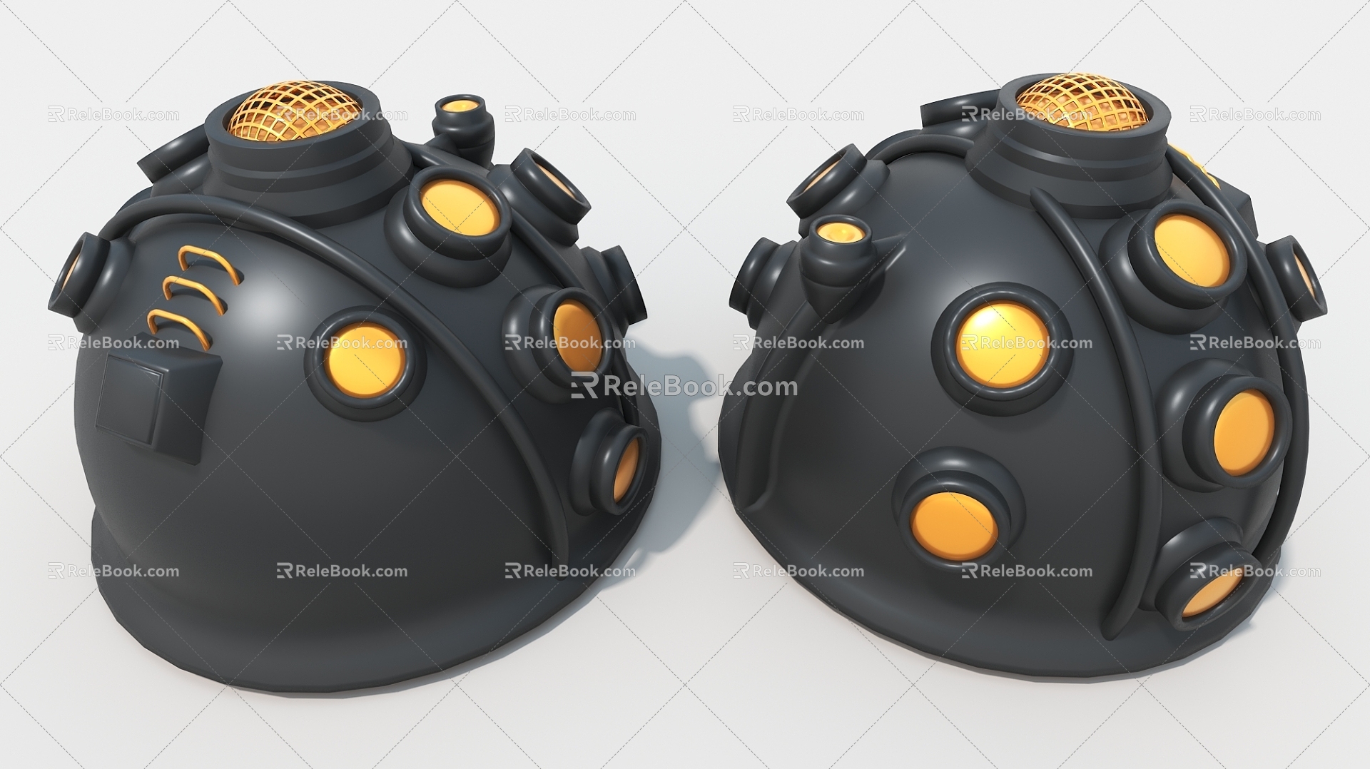 diving cap machinery equipment water equipment industrial machinery hard surface machinery high tech industrial parts 3d model