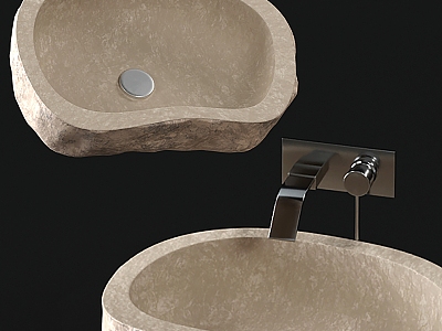 stone washbasin 3d model