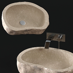 stone washbasin 3d model