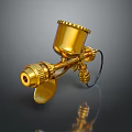 Golden Metal Spray Gun With Sleek Design For Household Daily Use