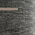 Natural Stone Wall Texture With Gray Tones And Rough Surface Design 3d model