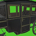 Carriage Ragcar Box Car Old Shanghai 3d model