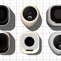 Modern Home Washing Machines With Sleek Design Various Colors And Digital Panels