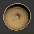 Handmade Natural Yellow Ceramic Bowl With Textured Surface For Daily Household Use
