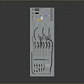 Industrial Electrical Control Cabinet With Digital Display Screen Multiple Ports And Connecting Cables