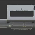 Vintage Ultra Portable Audio Player With Open Lid Engage Cassette Design