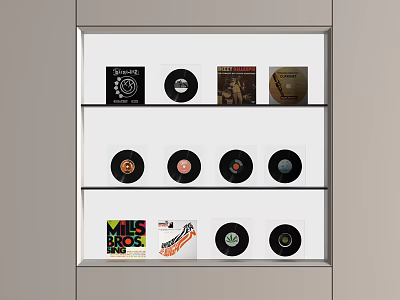Musical Instruments Modern Records 3d model