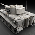 German Tank Tiger Tank 6 Heavy Tank World War II Tank King Tiger Tank 3d model