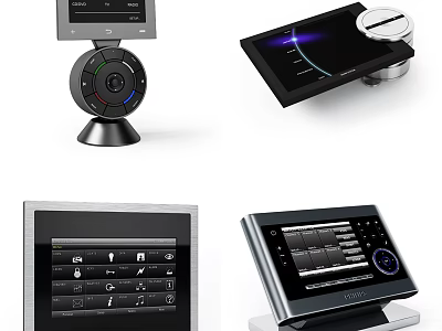 Smart Video Doorbell With Digital Display HD Camera And Modern Design For Home Security 3d model