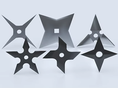 Hidden Weapon Dart Knife Ninja Dart Weapon 3d model