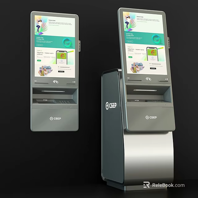 CEEP Self Service Payment Terminals With Screen Interface And Processing Features 3d model 
