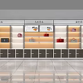 Modern Luxury Bag Display Cabinets With Illuminated Shelves And Arranged Handbags