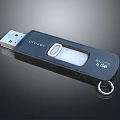 CIVIBALL 64GB USB Flash Drive With Black Design And Metal Ring