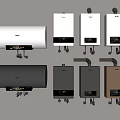 Various Styles Of Household Water Heaters With Modern Designs And Color Options
