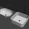 Modern table basin wash basin wash basin counter basin 3d model