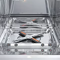Stainless Steel Kitchen Dishwashers With Different Designs And Efficient Cleaning Racks 3d model