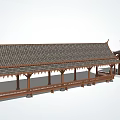Chinese style pavilion classical pavilion porch 3d model