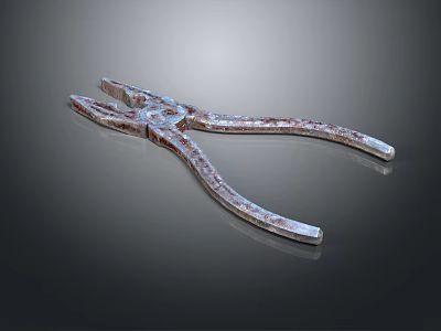Sturdy Metal Pliers Essential Hardware Tool For Home Repair Tasks 3d model