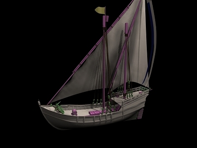 Sailboat 3d model