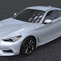 Silver Sports Coupe With Sleek Exterior Design Black Wheels And Tinted Windows