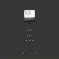 Space Communication Equipment With Tripod Mounted Antennas And Control Screen